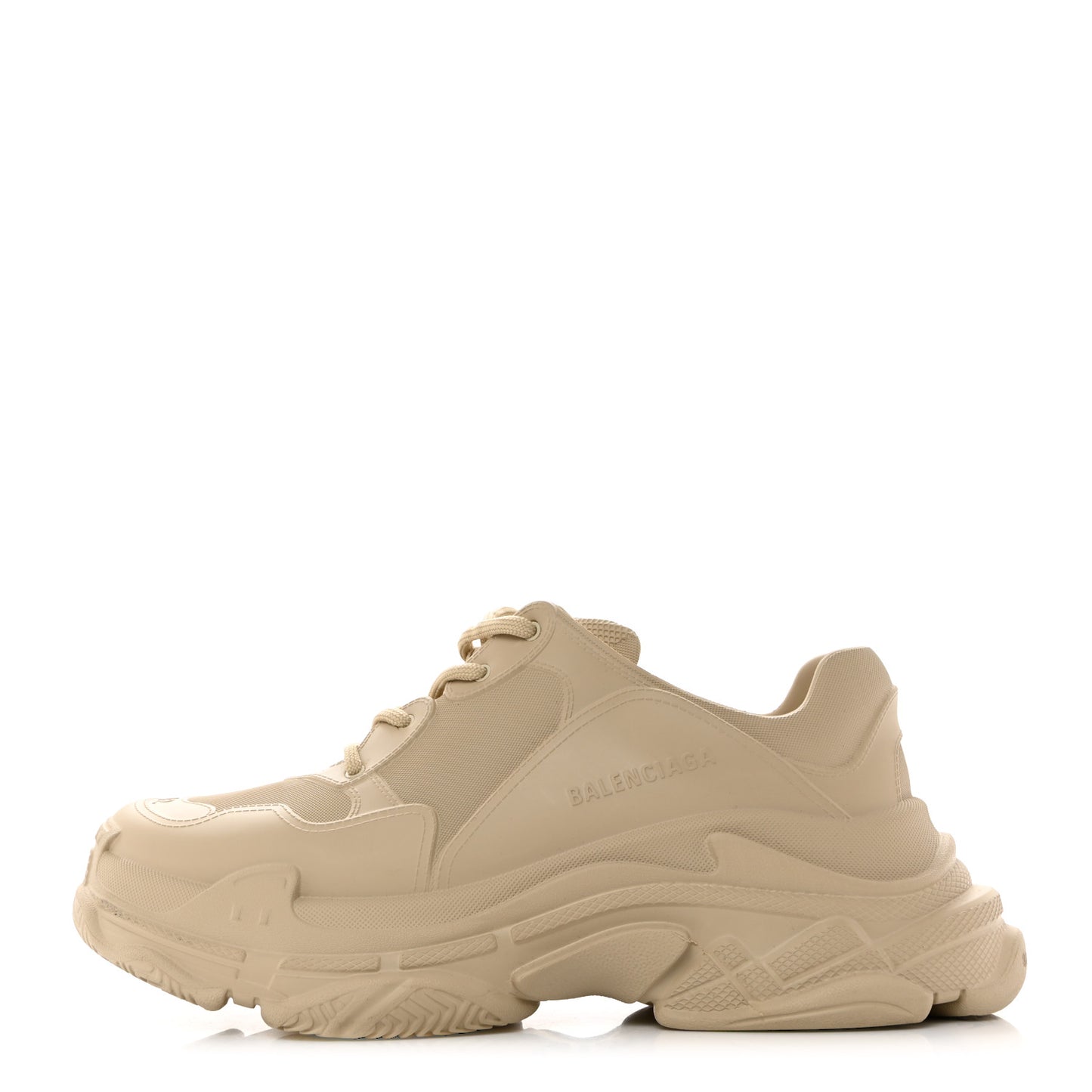 EVA Molded Mens Triple S Sneakers 42 Taupe