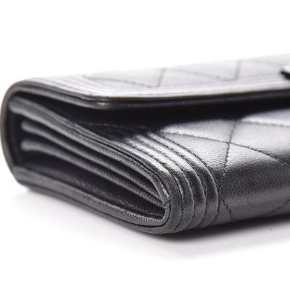 Chanel Caviar Quilted Boy Flap Wallet So Black 6 of 12