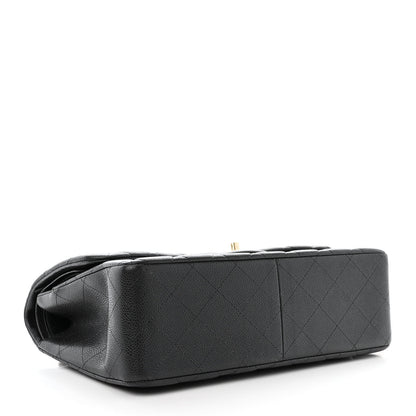Chanel Caviar Quilted Jumbo Double Flap Dark Grey 4 of 12