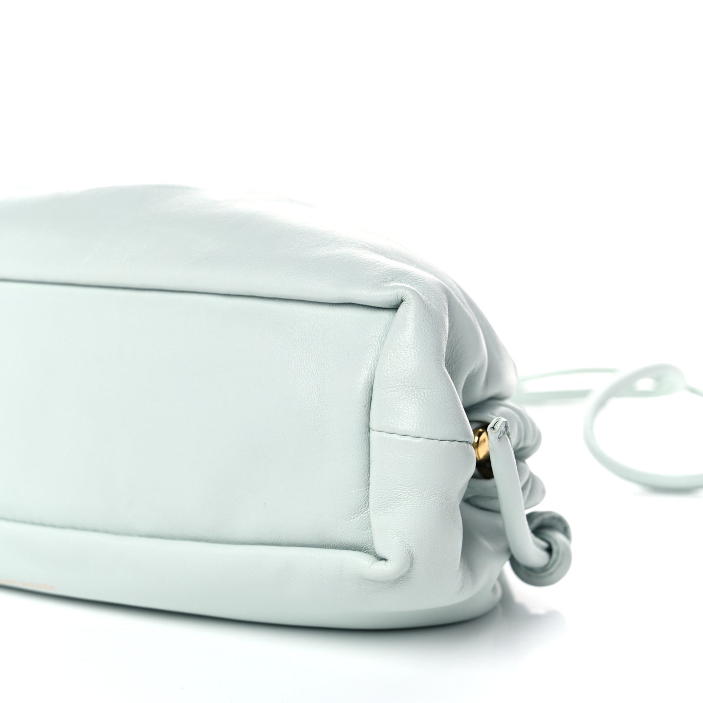Lambskin Mini Cloud Clutch Seafoam