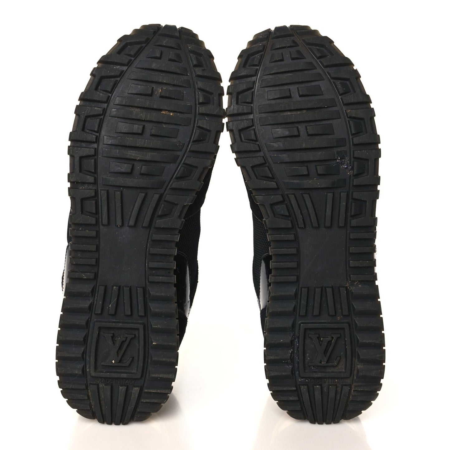 Suede Monogram Run Away Sneakers 36.5 Black