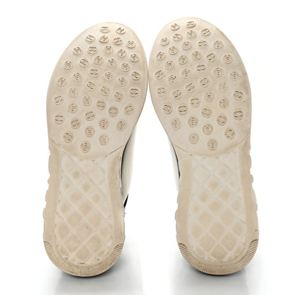 Chanel Mesh Lycra Thermoplastic Mens Sneakers 45 White Black 5 of 11