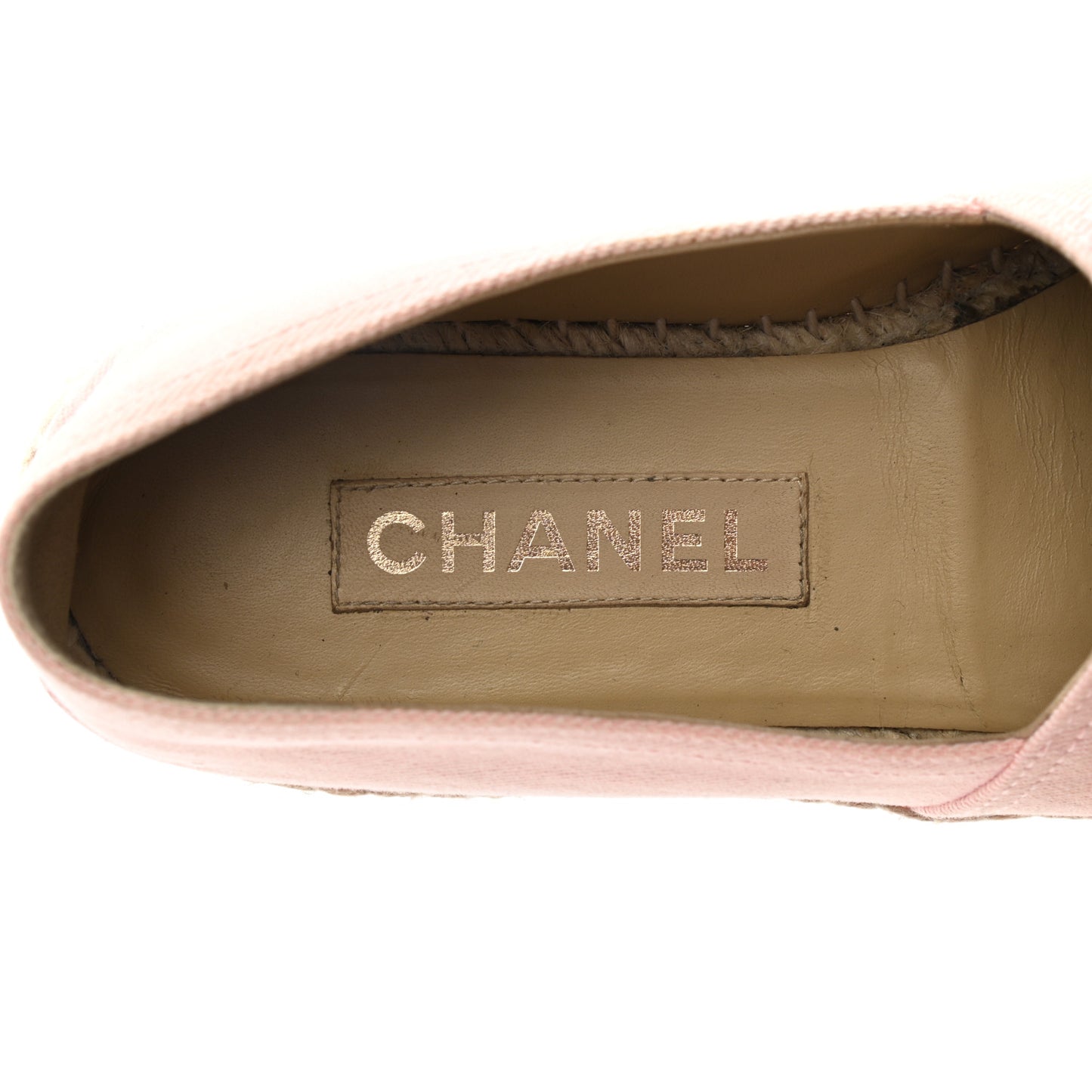 Denim Toile CC Espadrilles 39 Pink Black