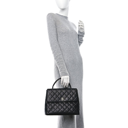 Chanel Caviar Quilted Jumbo Kelly Flap Black 2 of 10