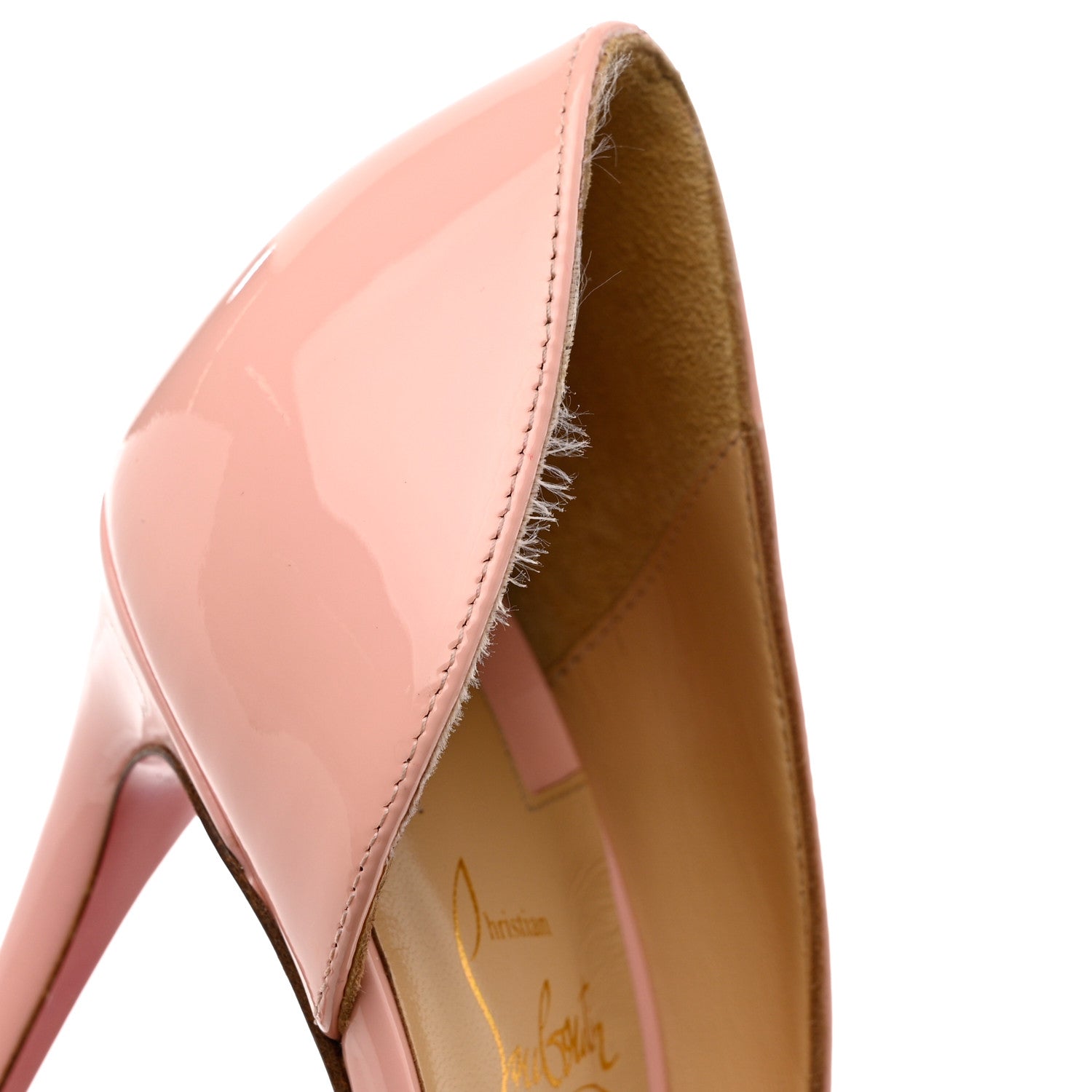 Christian Louboutin Patent Iriza 100 Pumps 38.5 Eglantine 8 of 10