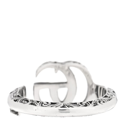 Gucci Sterling Silver GG Marmont Key Motif Ring 55 7.25 3 of 4