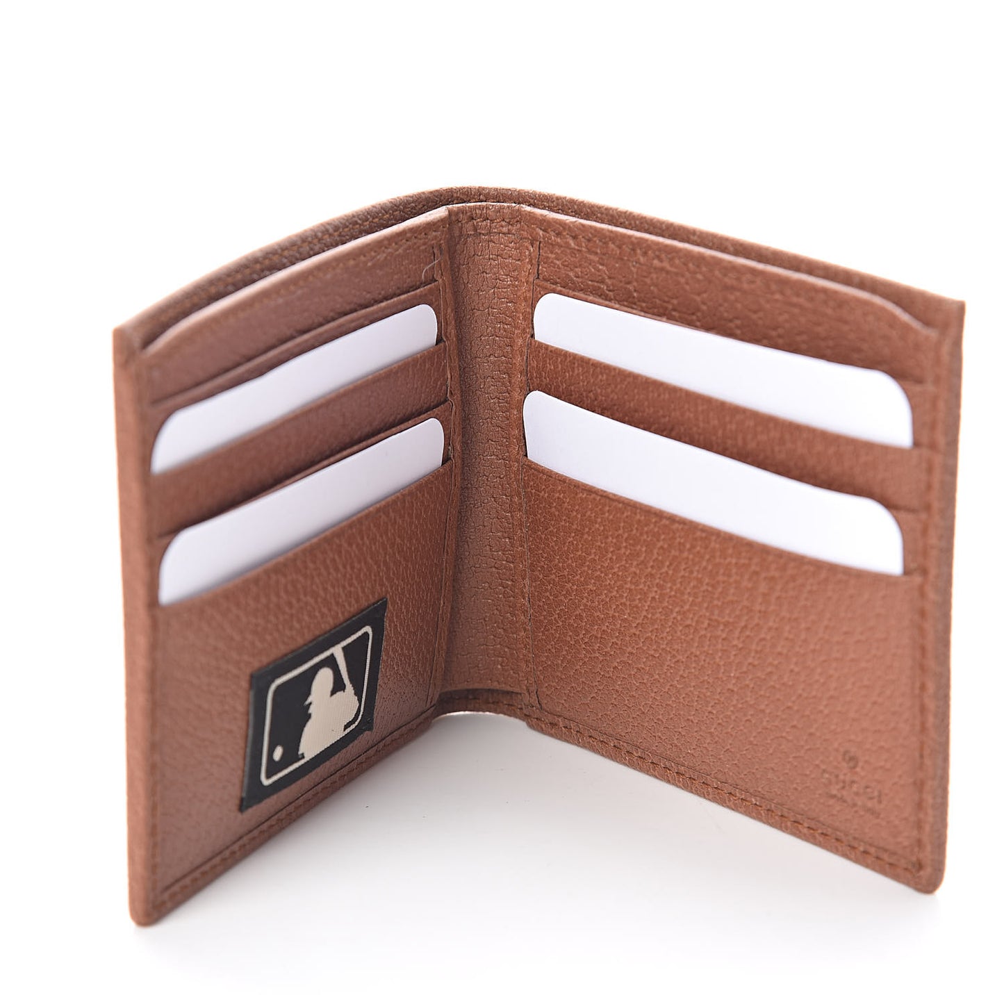 X MLB Monogram LA Dodgers Bi-Fold Wallet Beige Ruggine Ivory