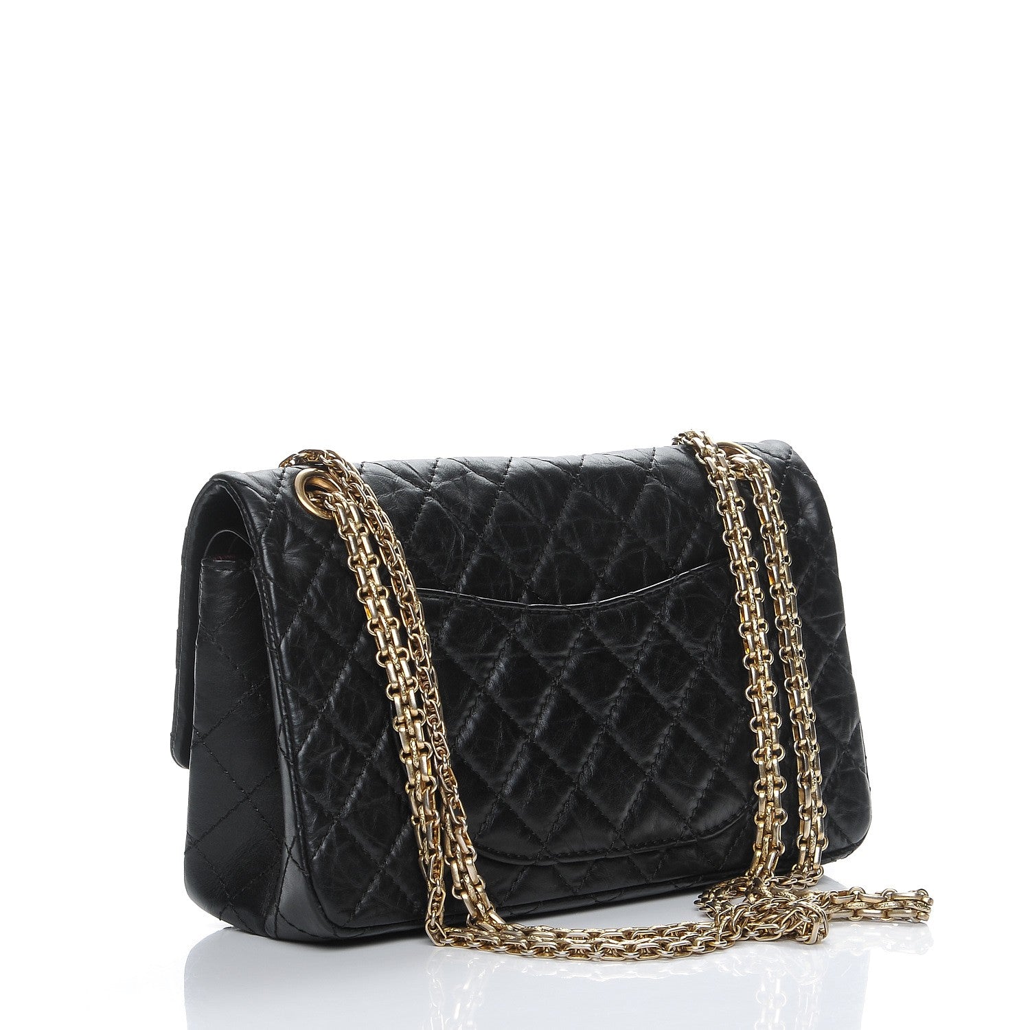 Chanel Aged Calfskin Quilted 2.55 Reissue 225 Flap Black 3 of 8