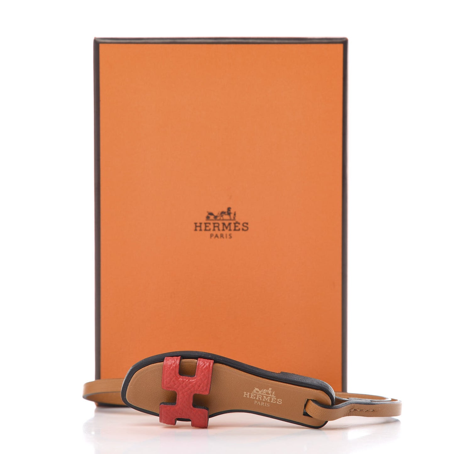 Epsom Butler Calfskin Hunter Oran Nano Bag Charm Rouge de Coeur