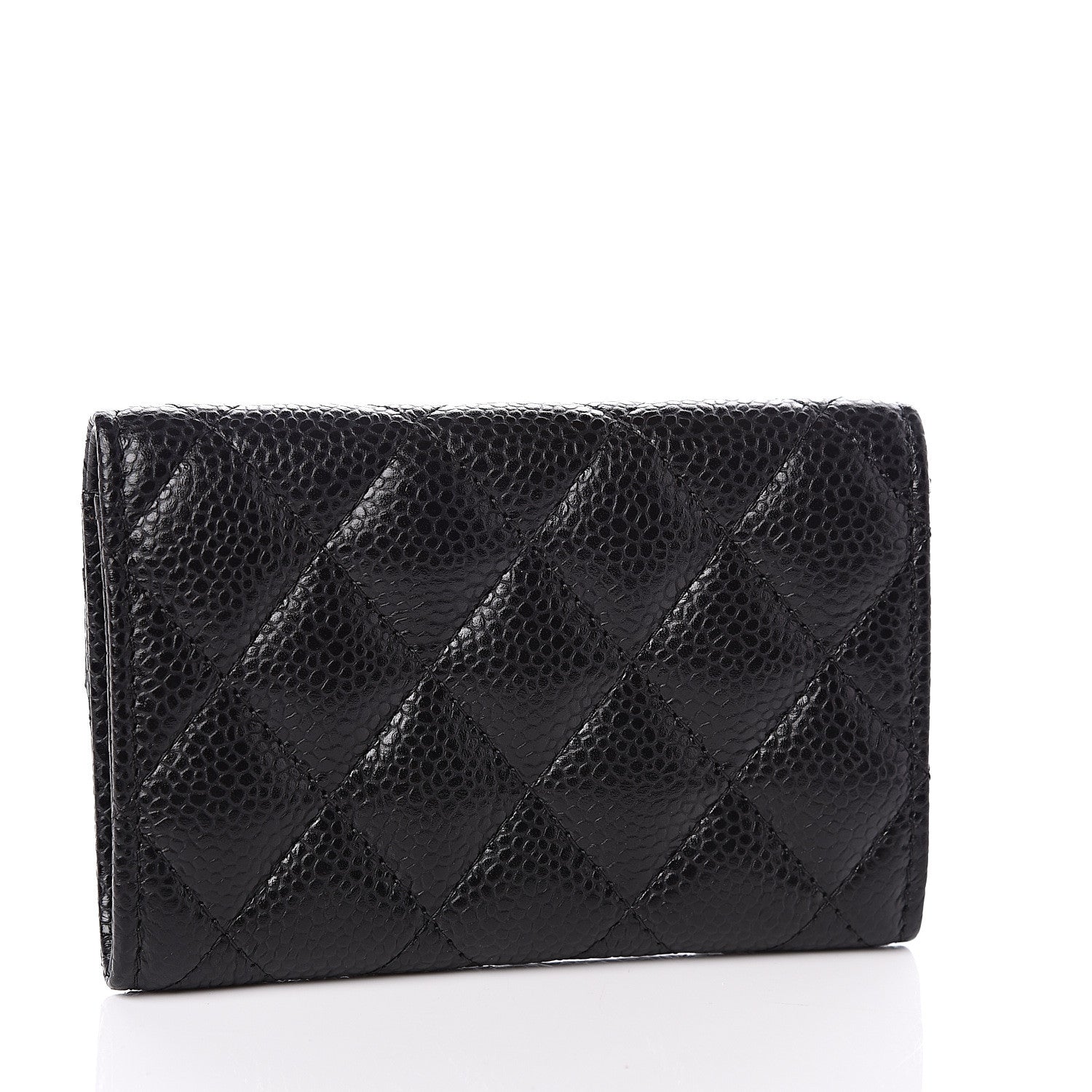 Chanel Caviar Quilted Flap Card Holder Black 2 of 11