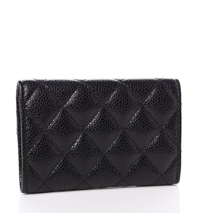 Chanel Caviar Quilted Flap Card Holder Black 2 of 11