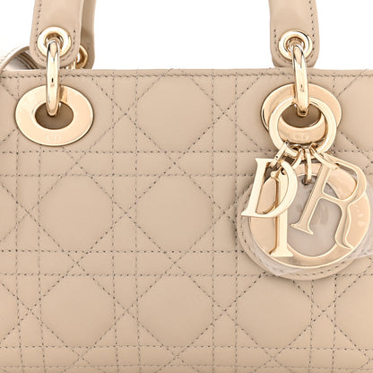 Christian Dior Lambskin Cannage Medium Lady D-Joy Sand 7 of 10