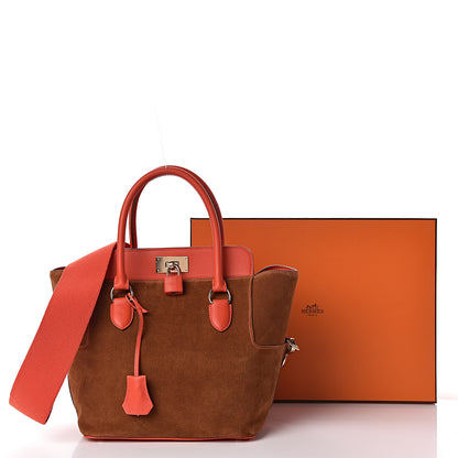 Hermes Veau Doblis Swift Toolbox 20 Chamois Capucine 11 of 11