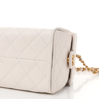 Chanel Caviar Quilted Small Chanel 25 Handbag White 10 of 10