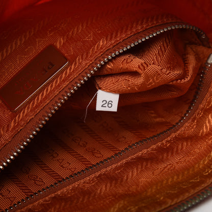 Prada Tessuto Nylon Shoulder Bag Orange 9 of 11