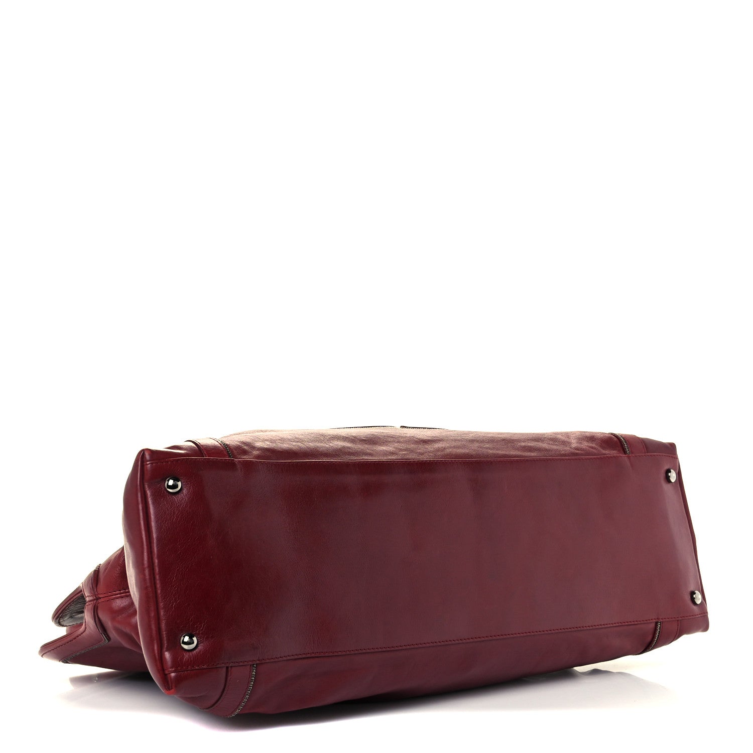 Chanel Lambskin East West Soho Shopper Red 3 of 9