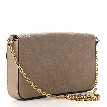 Louis Vuitton Empreinte Pochette Felicie Chain Wallet Tourterelle 3 of 8