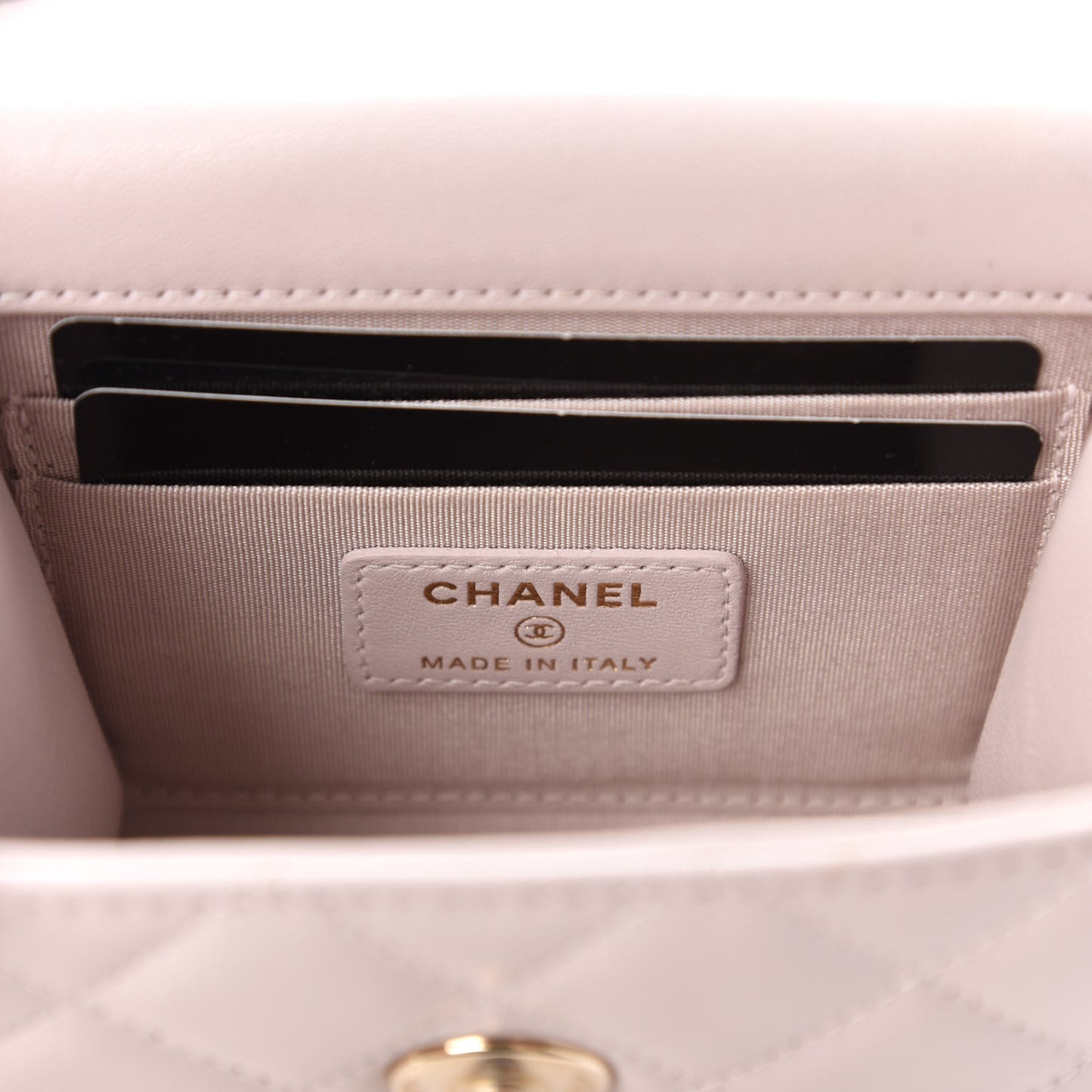 Lambskin Quilted Mini Trendy CC Clutch With Chain Lilas Lilac