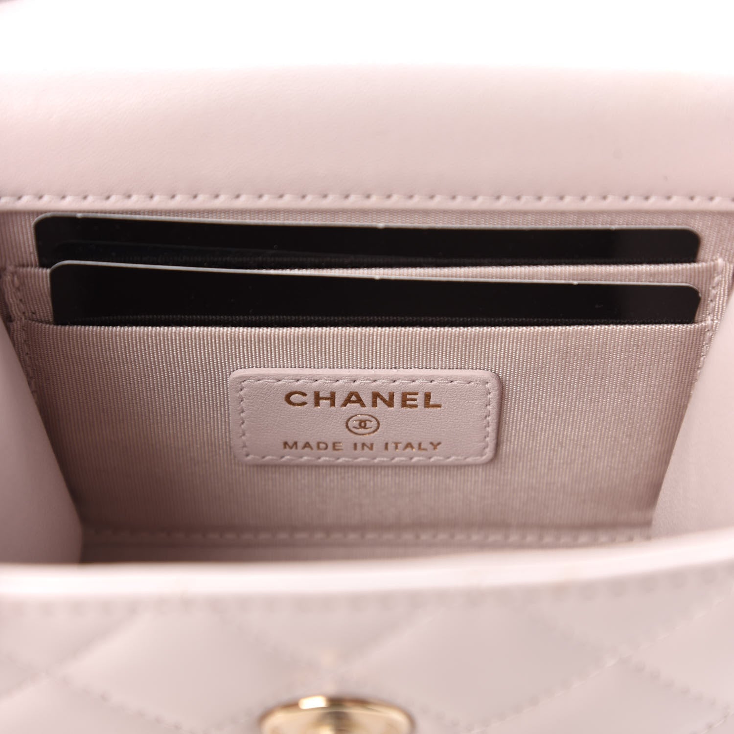 Chanel Lambskin Quilted Mini Trendy CC Clutch With Chain Lilas Lilac 8 of 11