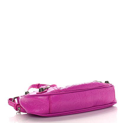 Balenciaga Agneau Arena Le Cagole Mini Purse With Chain Lipstick Pink 4 of 8