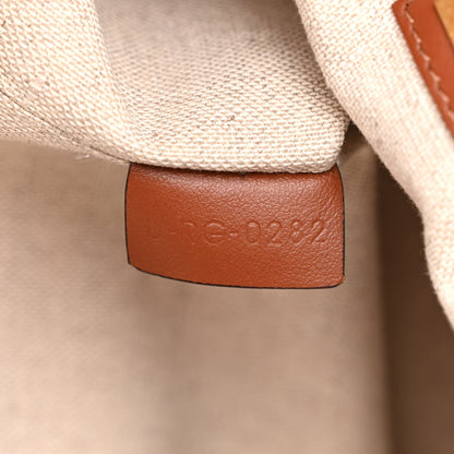 Celine Canvas Smooth Calfskin Logo Bucket 16 Bag Khaki Tan 9 of 15