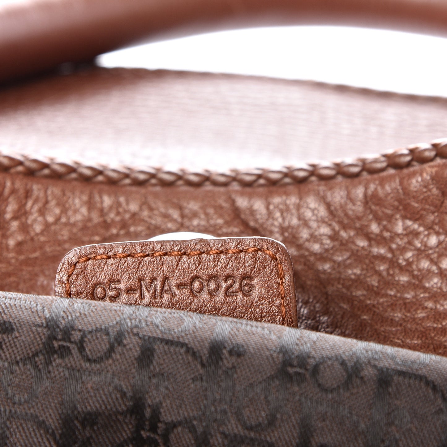 Calfskin Braided Gaucho Double Saddle Bag Brown