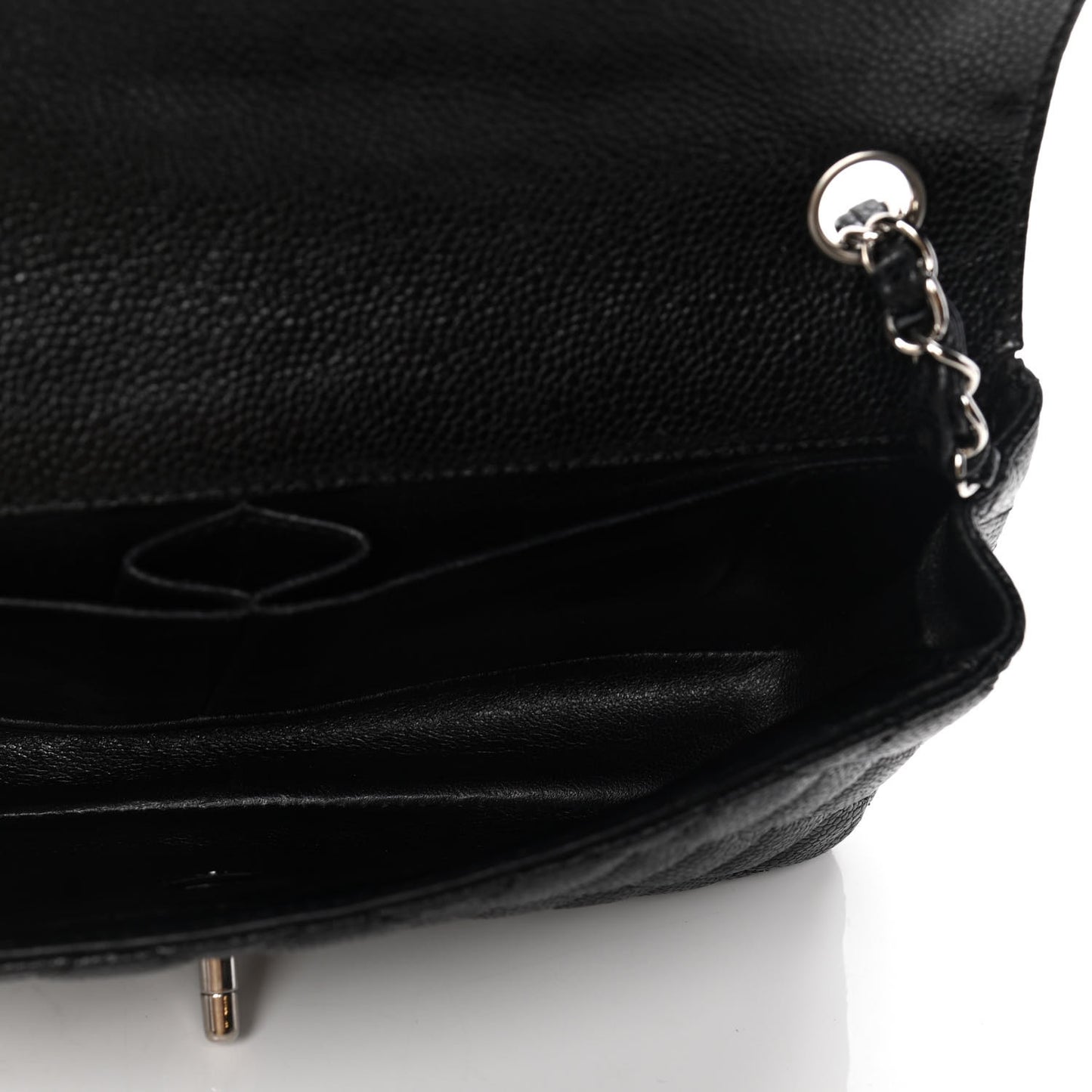 Caviar Quilted East West Flap Black