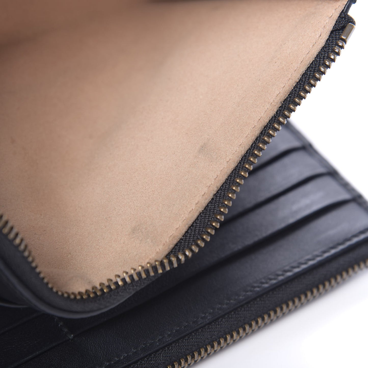 Calfskin Matelasse GG Marmont Wallet Chain Bag Black