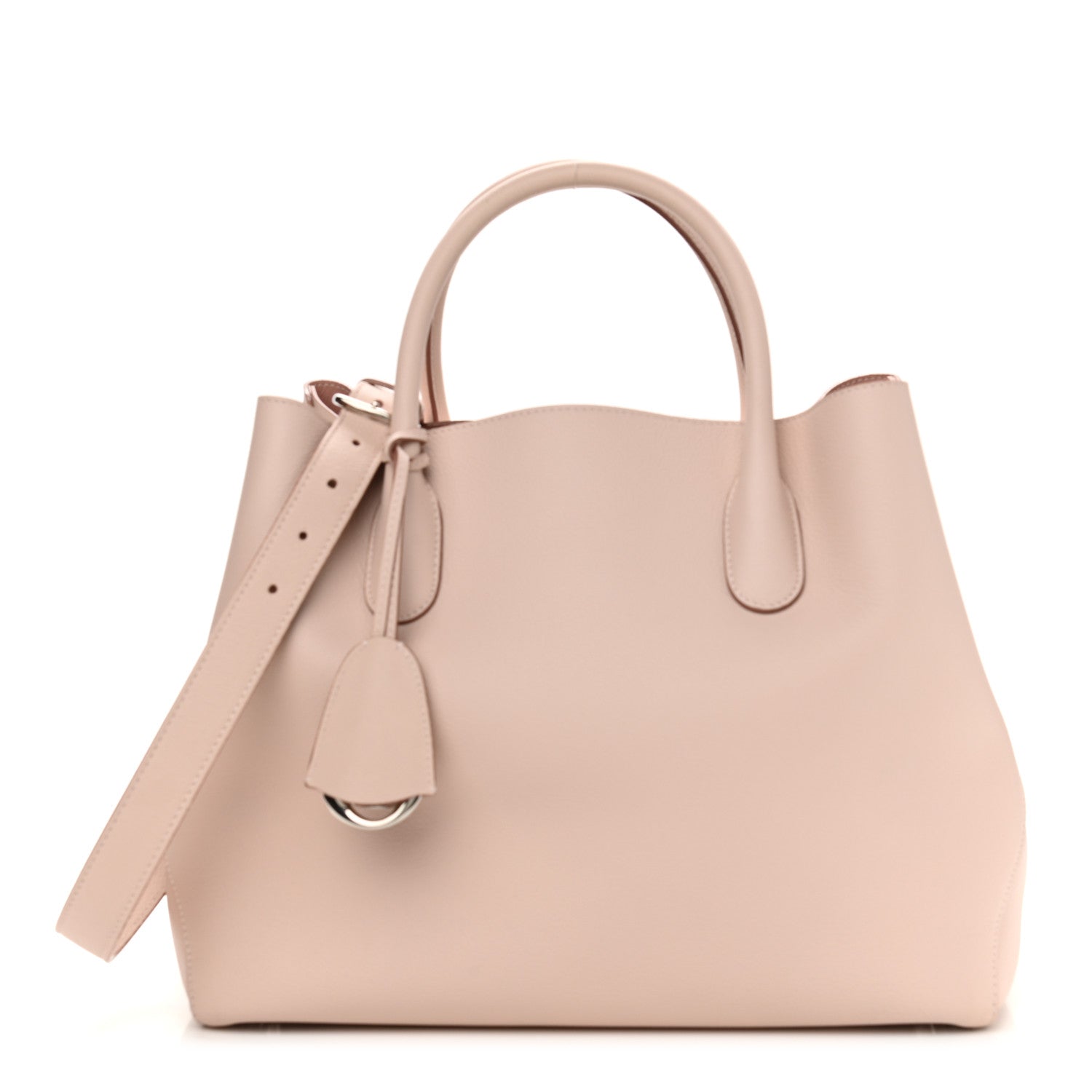 Christian Dior Supple Grained Calfskin Large Open Bar Tote Rose Poudre 1 of 12
