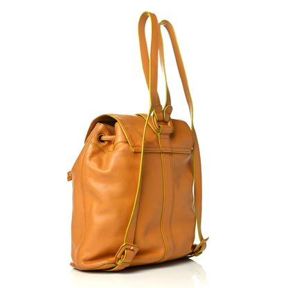 Chanel Caviar Drawstring Backpack Tan 2 of 7