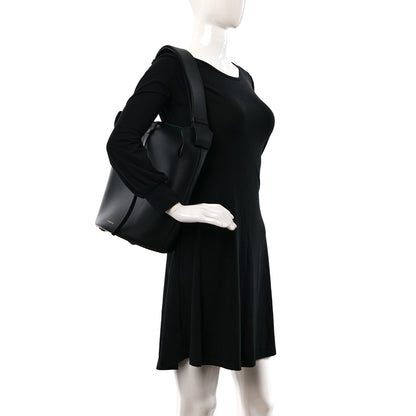 Burberry Supple Calfskin Medium Bucket Bag Black 3 of 9