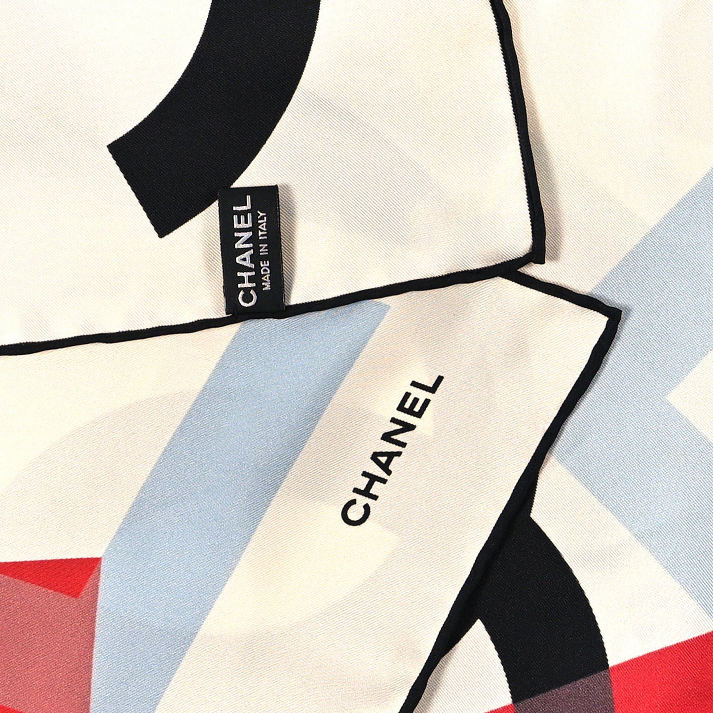 Silk CC Square Scarf Multicolor