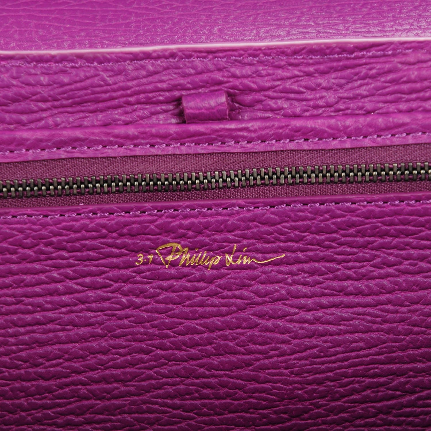 3.1 Phillip Lim 3.1 Textured Calfskin Medium Pashli Satchel Orchid 6 of 8