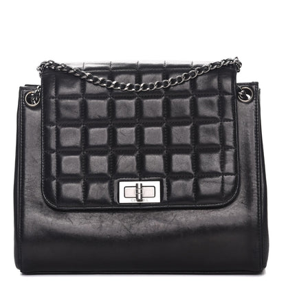 Chanel Lambskin Chocolate Bar Accordion Flap Black 1 of 9
