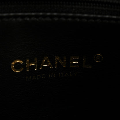 Chanel Lambskin Quilted Chaine Lettre Small Bucket Bag Black 6 of 14