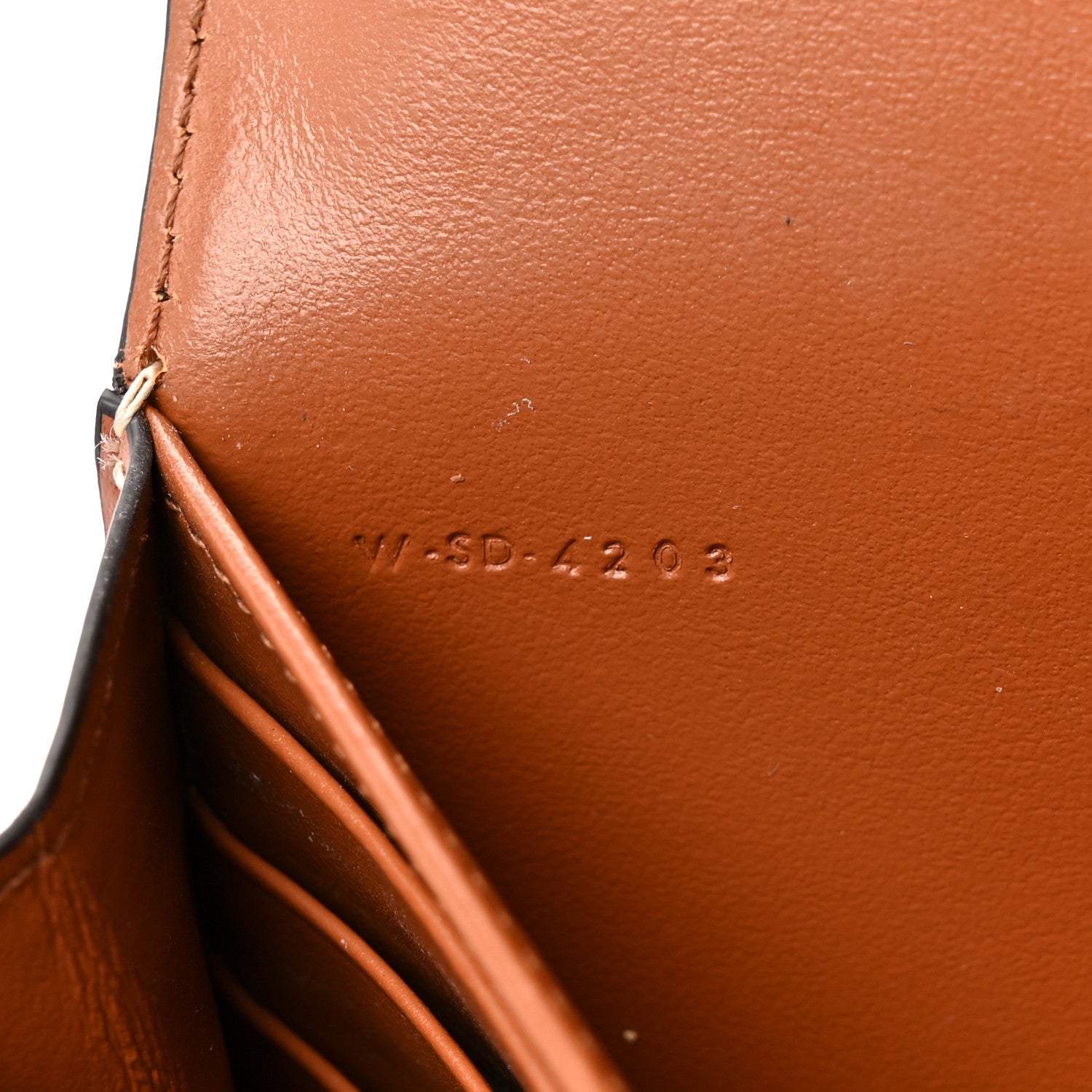 Celine Satinated Calfskin Long Tri-Fold Wallet Tan 8 of 12