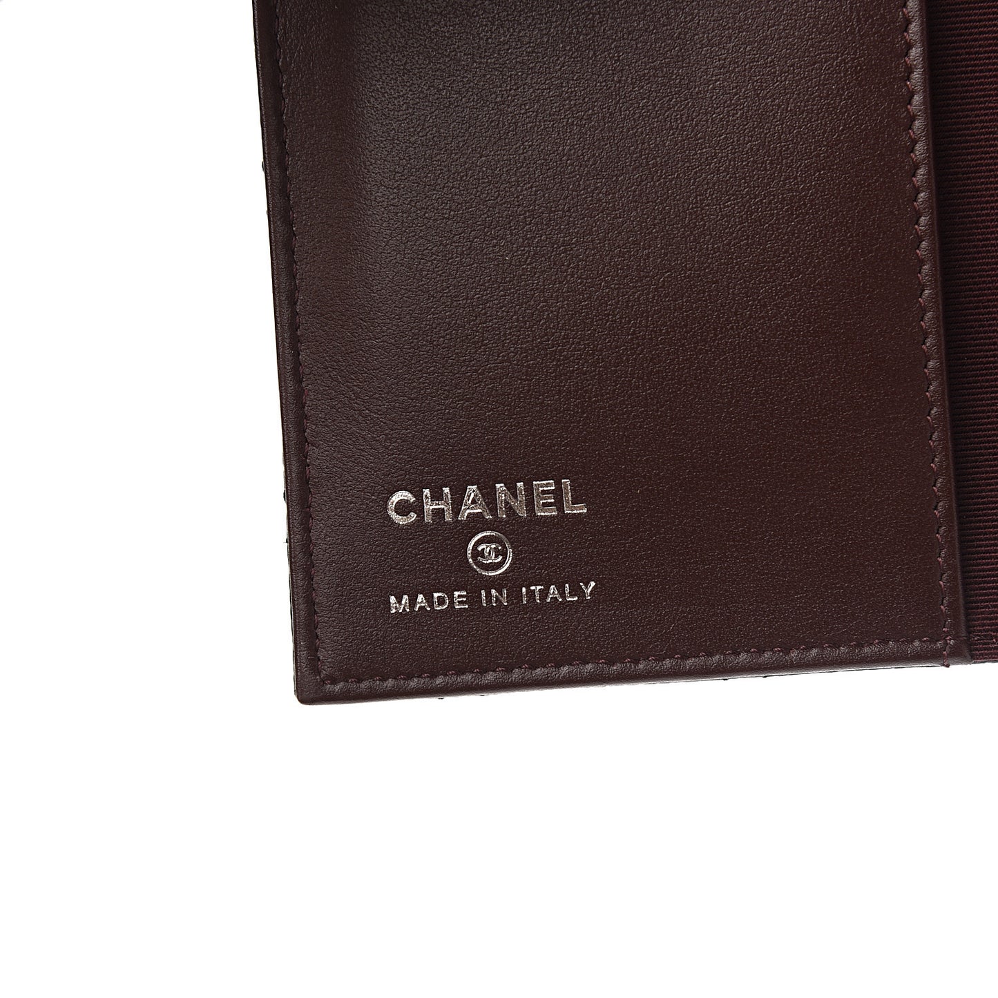 Caviar Quilted Passport Holder Black