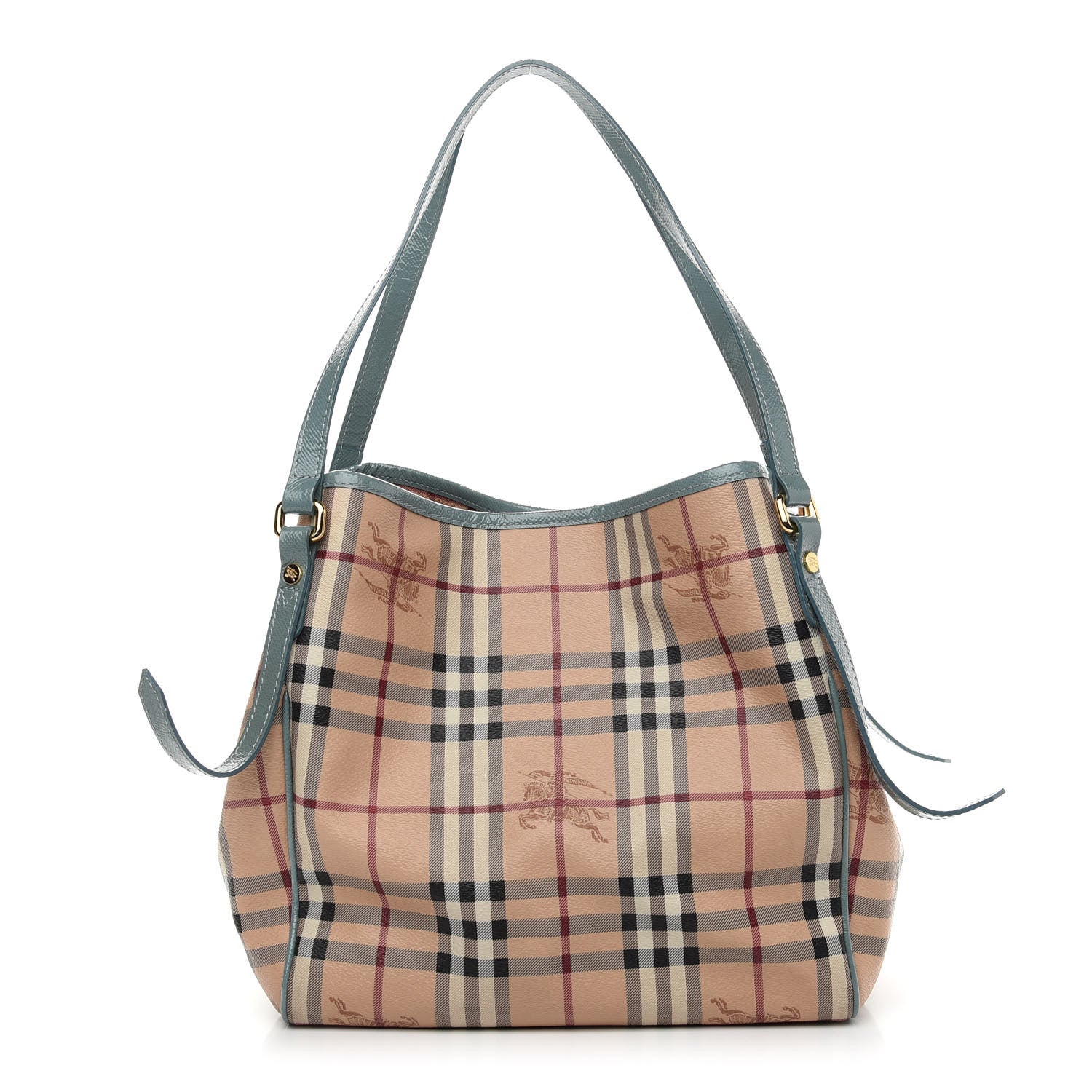 Burberry Haymarket Check Small Canterbury Tote Storm Grey 1 of 19