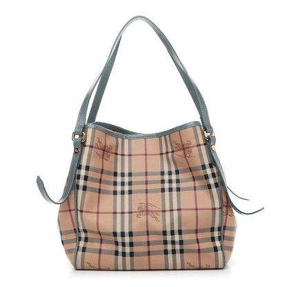 Burberry Haymarket Check Small Canterbury Tote Storm Grey 1 of 19