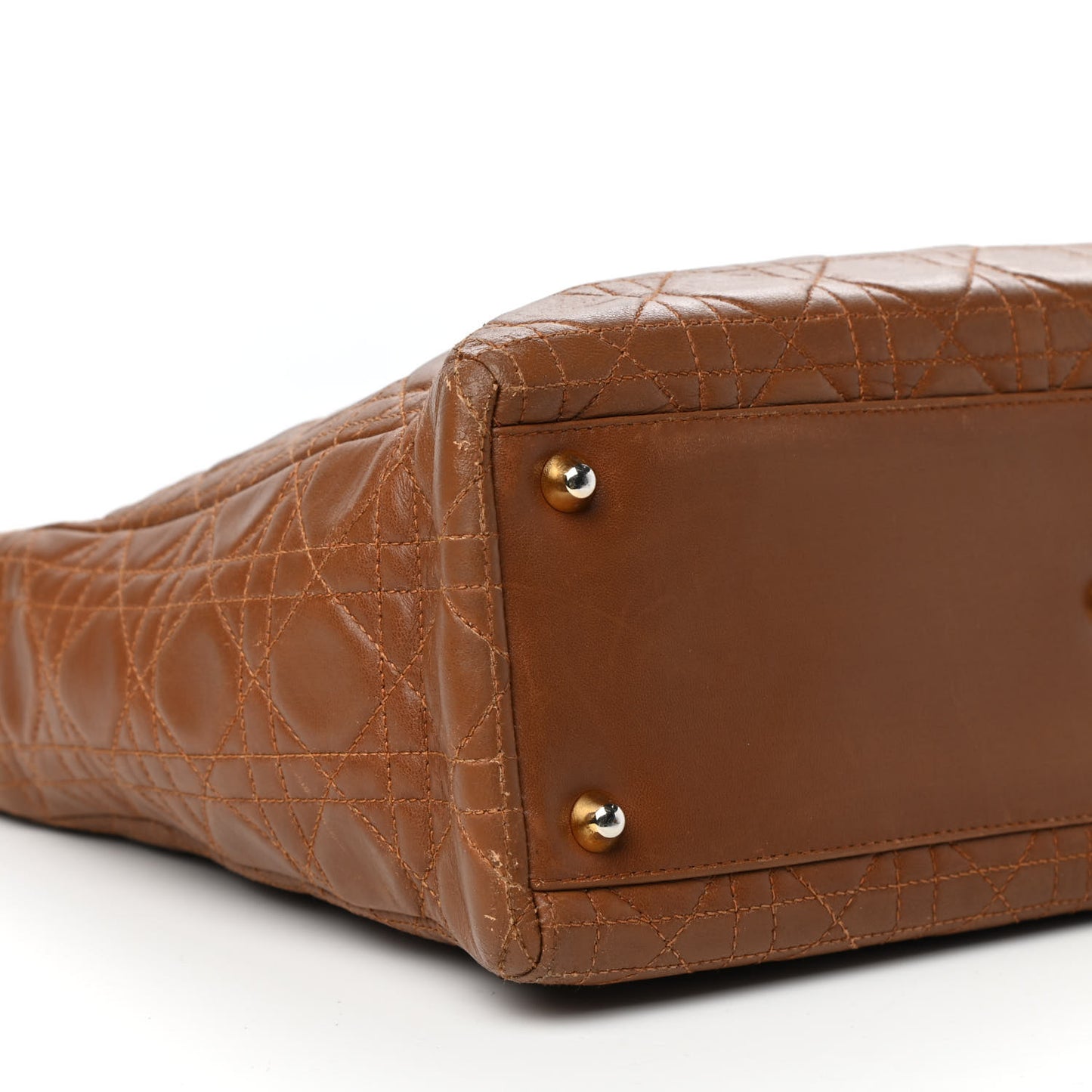 Lambskin Cannage Large Lady Dior Tan