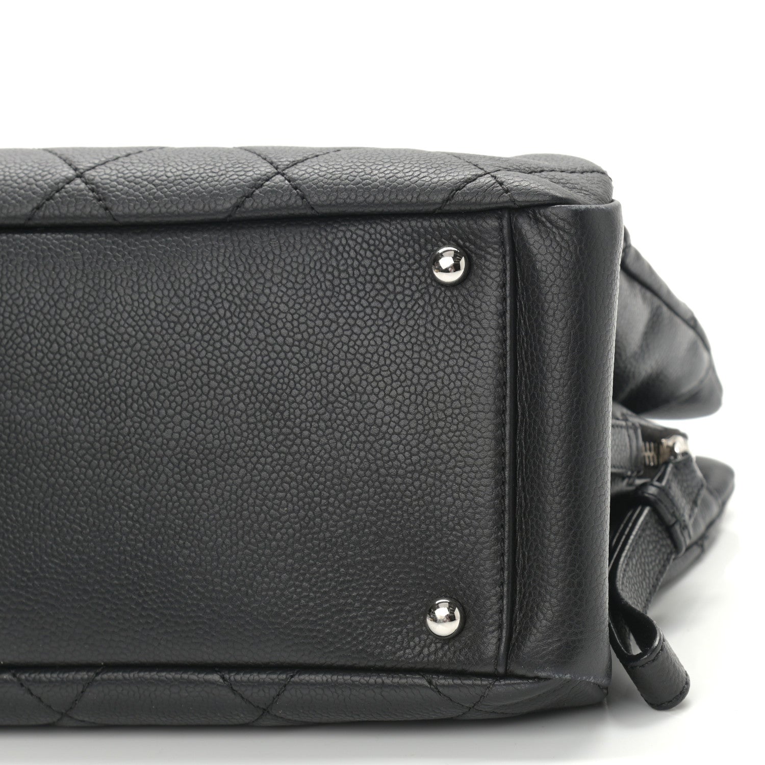Chanel Caviar Quilted CC Timeless Soft Tote Black 9 of 11