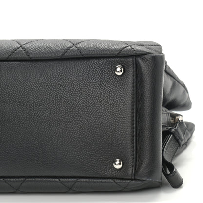 Chanel Caviar Quilted CC Timeless Soft Tote Black 9 of 11
