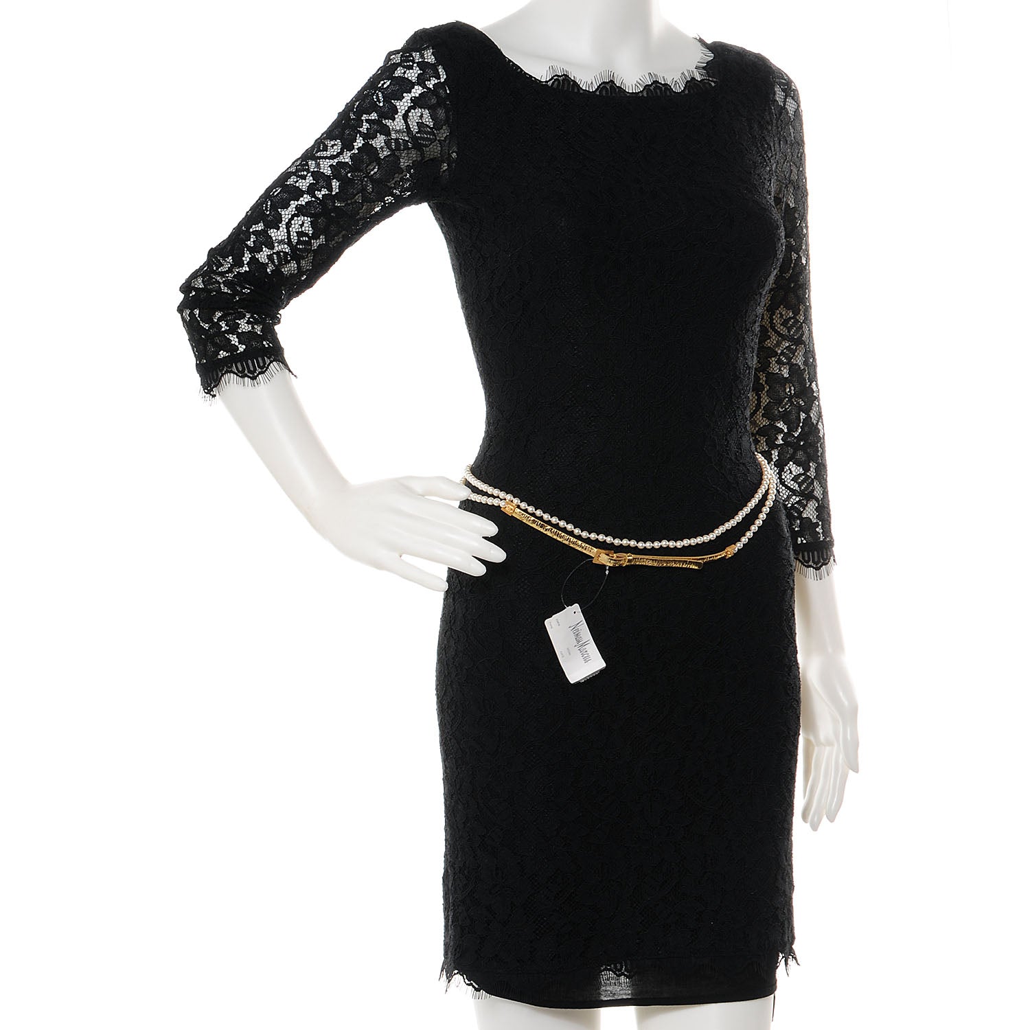 Chanel Pearl and Leather CC Double Wrap Belt Gold 2 of 8