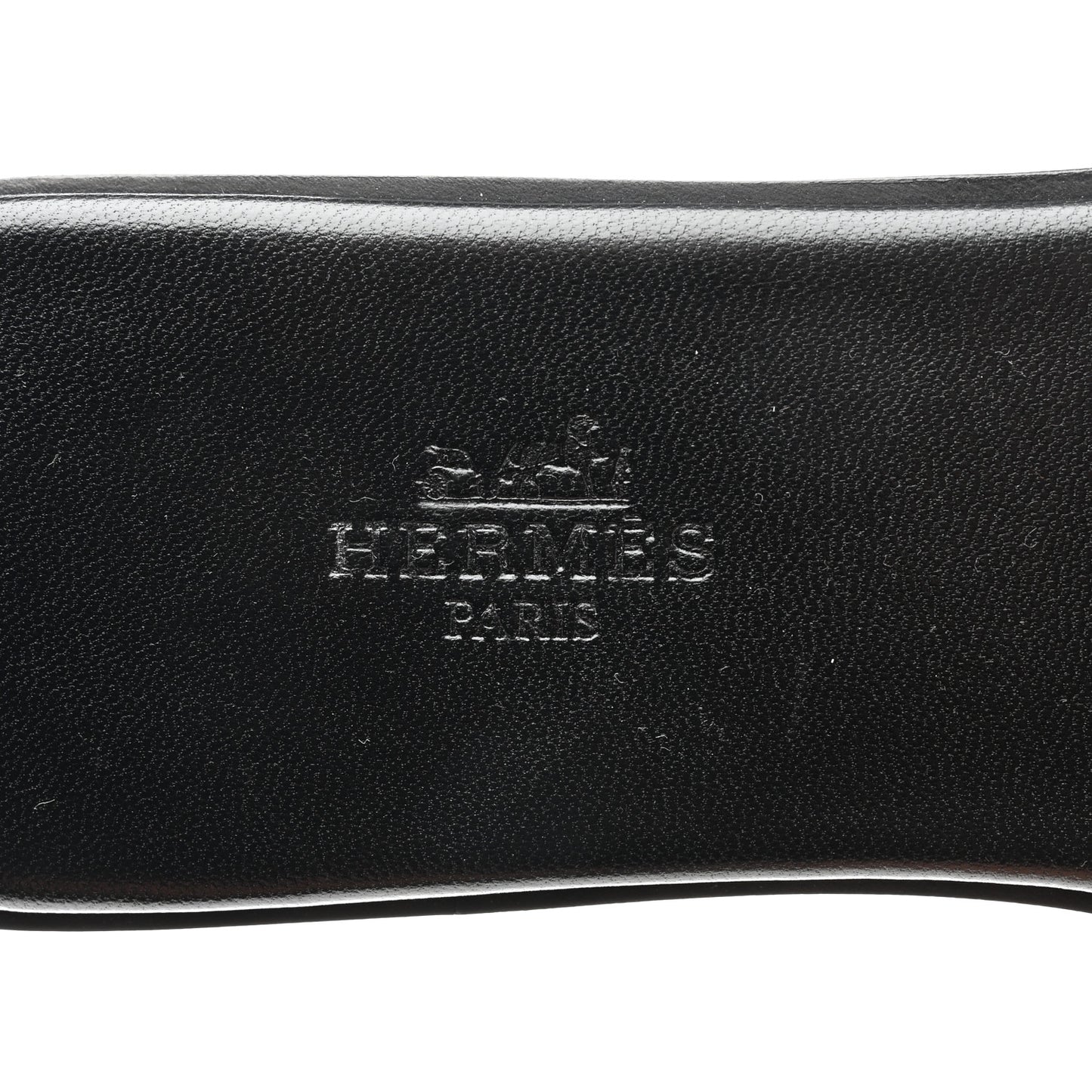Calfskin View Sandals 37.5 Black