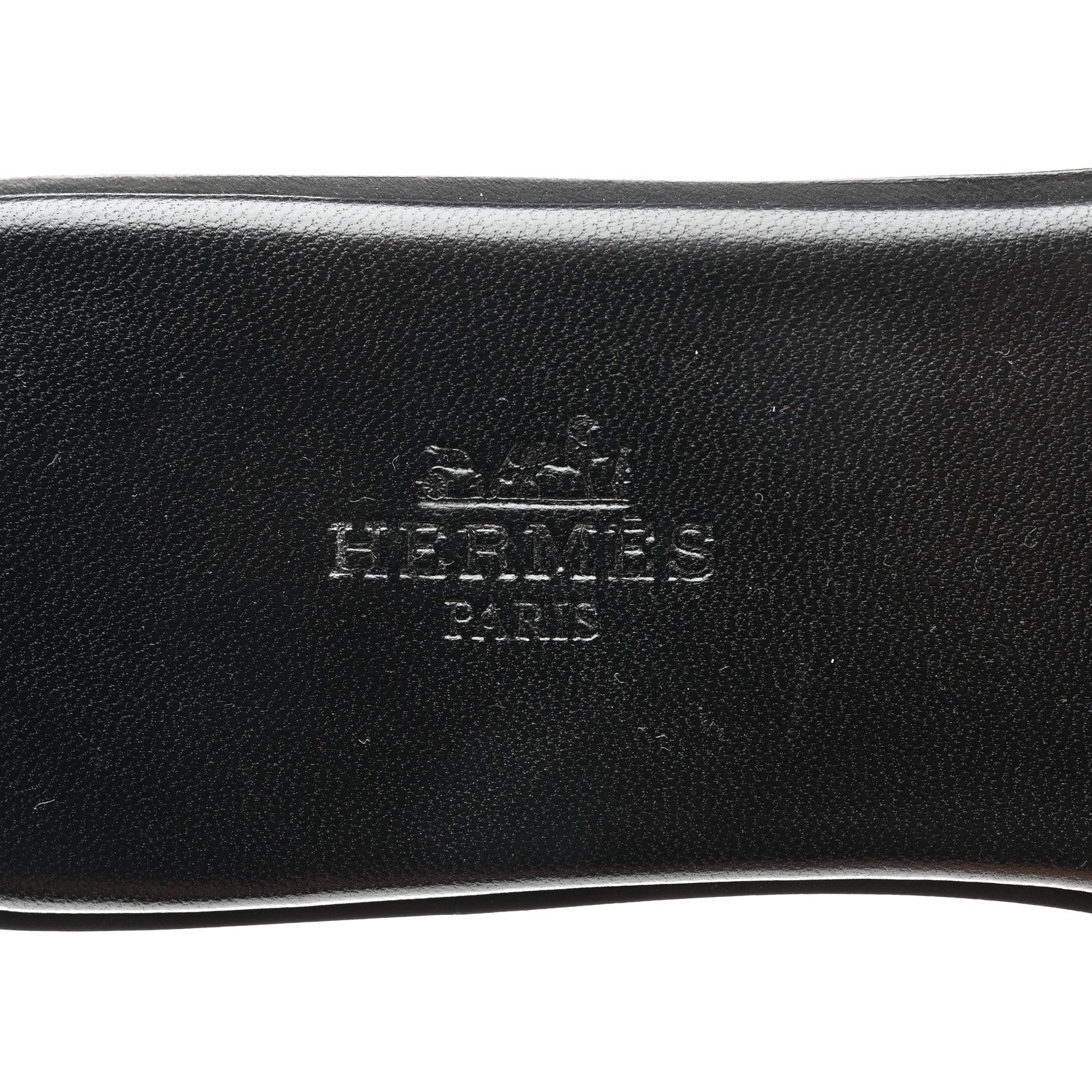 Hermes Calfskin View Sandals 37.5 Black 7 of 9