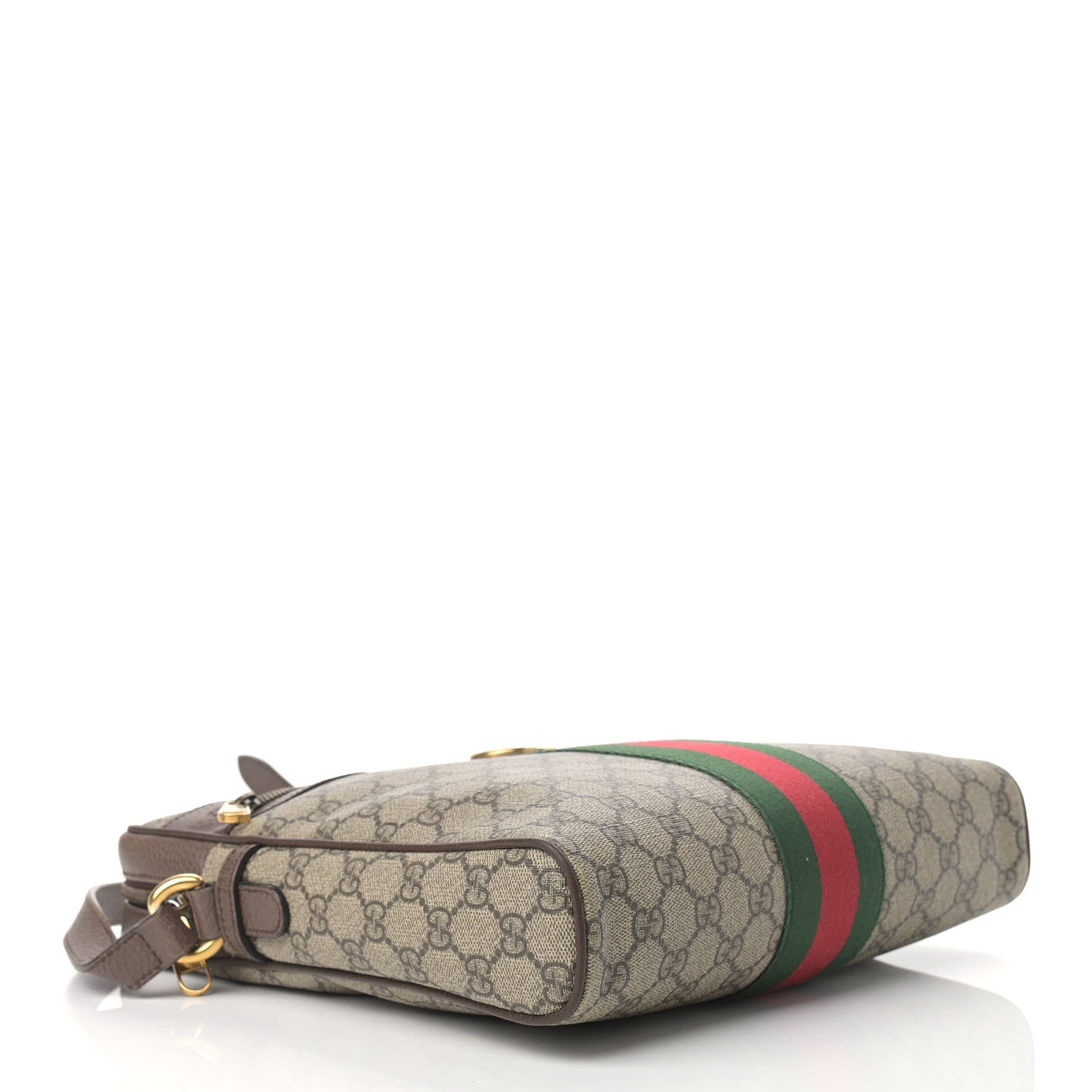 Gucci GG Supreme Monogram Web Medium Ophidia Messenger Bag Brown 4 of 18