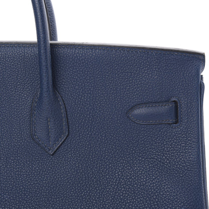 Hermes Togo Birkin 40 Bleu Thalassa 8 of 42