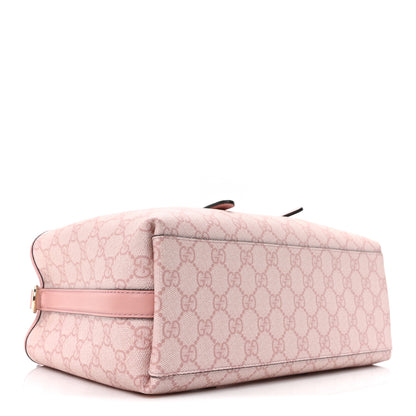 Gucci GG Supreme Monogram Emblem Medium Tote Bag Light Pink 4 of 9