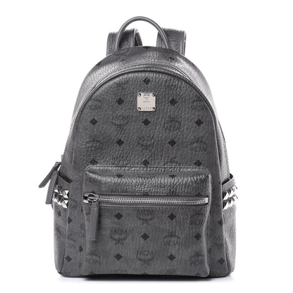 MCM Visetos Small Side Stud Stark Backpack Phantom Grey 1 of 9