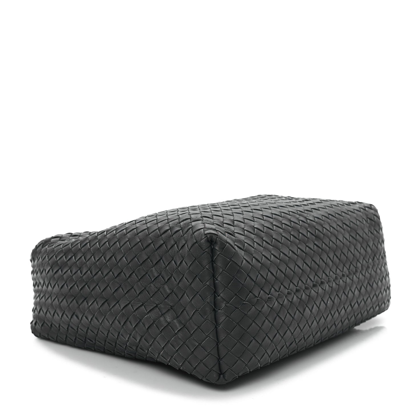 Nappa Intrecciato Pyramid Hobo Ferro Gray